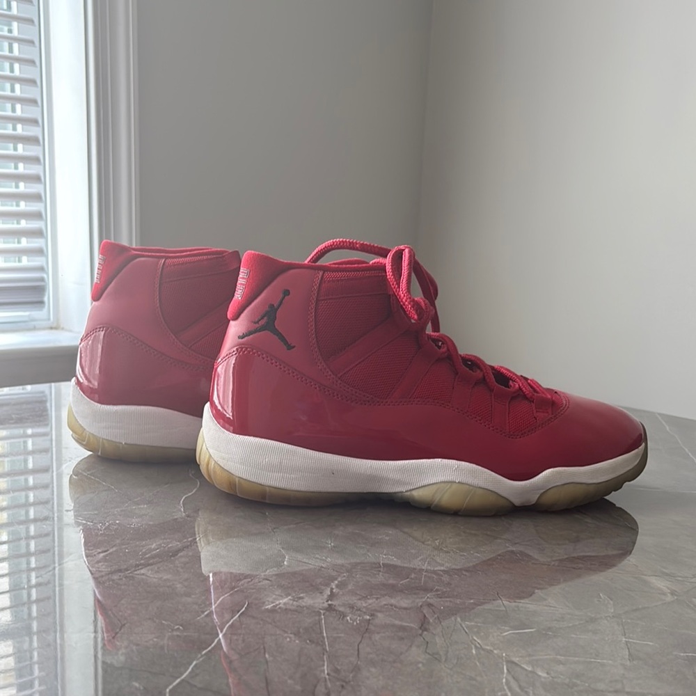 Jordan Red and White Men's Shoes